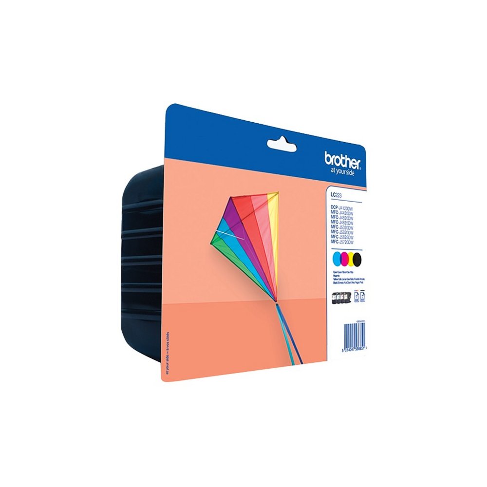 Brother LC-223VALBPDR | Originele Zwart, Cyaan, Magenta, Geel Inktcartridges | Multipack - Matmuis - Matmuis